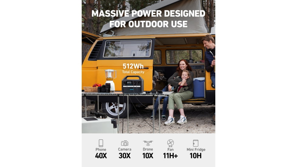 Anker PowerHouse 535 Power Station, 512Wh/500W, A1751111