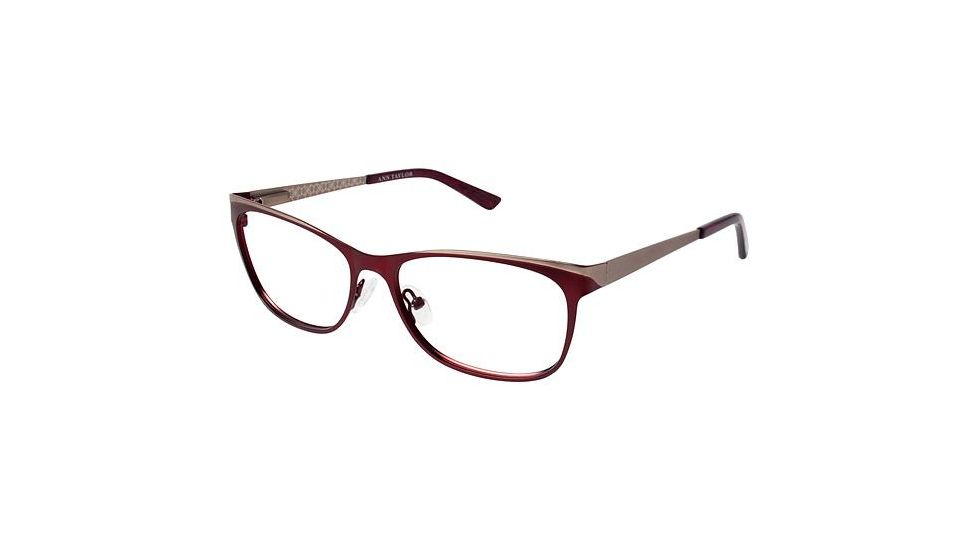 Ann Taylor AT101 Progressive Prescription Eyeglasses - Frame Burgundy / Light Brown, Size 53/15mm TYAT10103