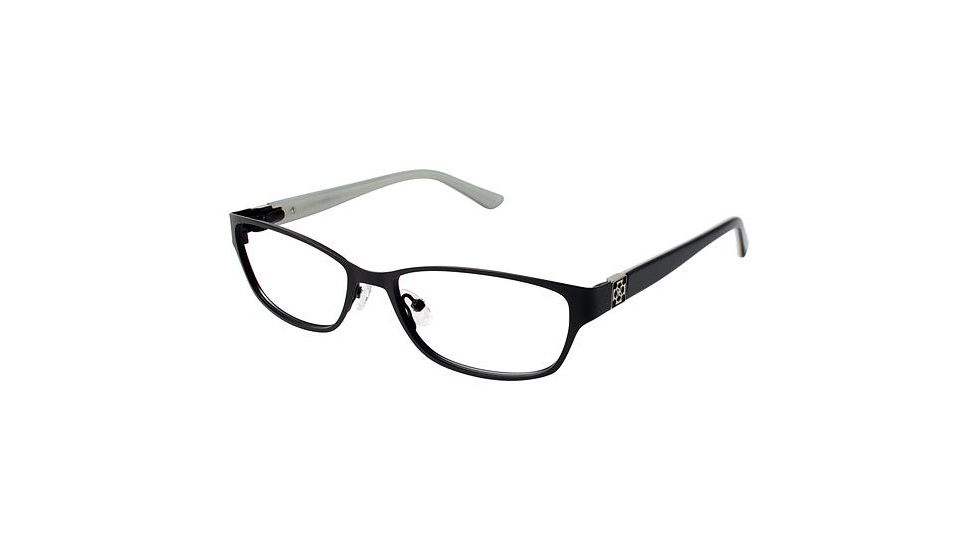 Ann Taylor AT208 Bifocal Prescription Eyeglasses - Frame Matte Black/Ivory, Size 53/16mm TYAT20801