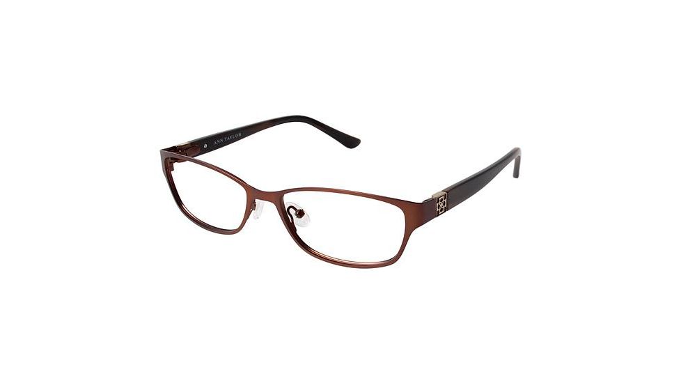 Ann Taylor AT208 Bifocal Prescription Eyeglasses - Frame Matte Brown/Brown Horn, Size 53/16mm TYAT20802