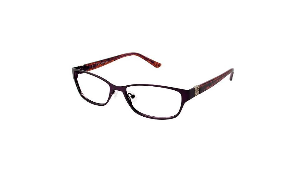 Ann Taylor AT208 Bifocal Prescription Eyeglasses - Frame Matte Rose/Rose Horn, Size 53/16mm TYAT20803