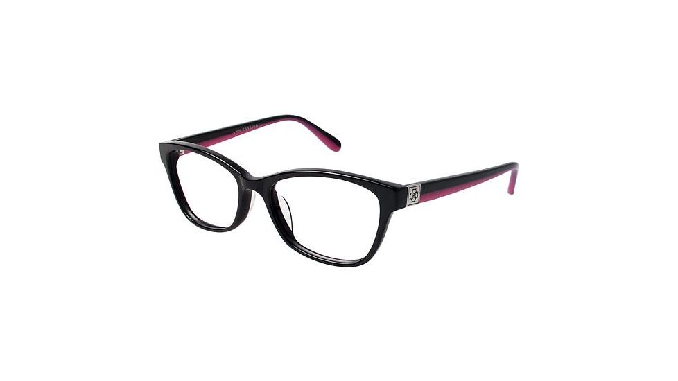 Ann Taylor AT305 Single Vision Prescription Eyeglasses - Frame Black/Pink, Size 53/17mm TYAT30501