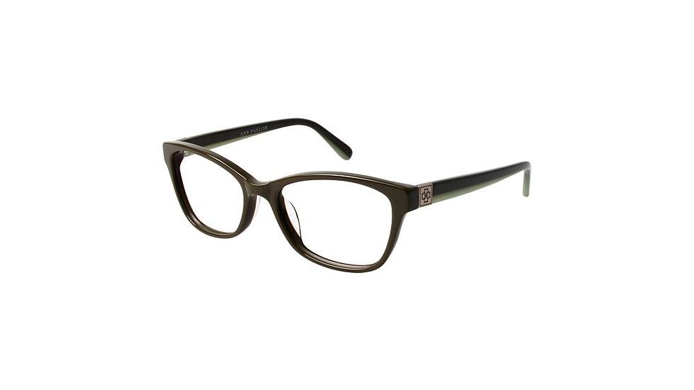 Ann Taylor AT305 Single Vision Prescription Eyeglasses - Frame Olive Green, Size 53/17mm TYAT30502