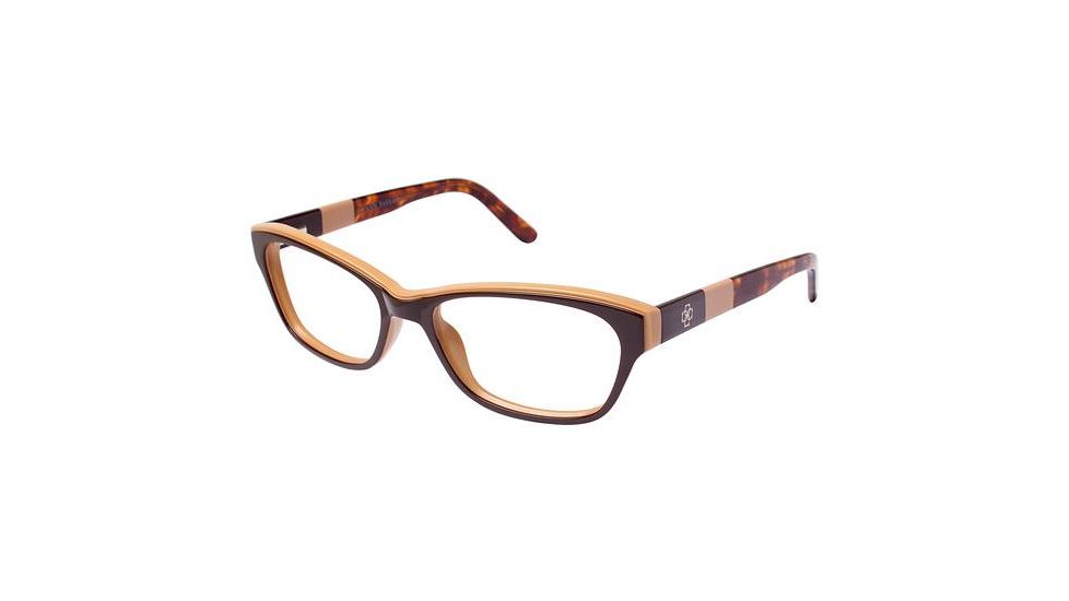 Ann Taylor AT314 Single Vision Prescription Eyeglasses - Frame BROWN, Size 54/16mm TYAT31401