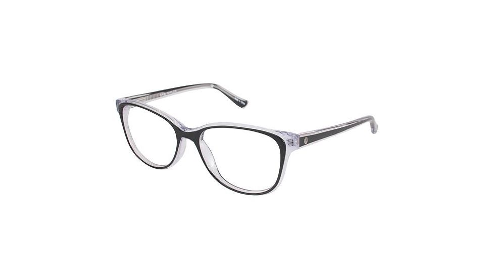 Ann Taylor AT321 Bifocal Prescription Eyeglasses - Frame BLACK/CRYSTAL, Size 52/16mm TYAT32101