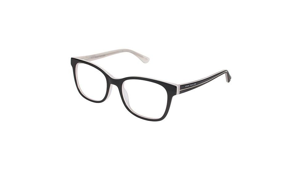 Ann Taylor AT323 Progressive Prescription Eyeglasses - Frame BLACK/WHITE, Size 51/18mm TYAT32301