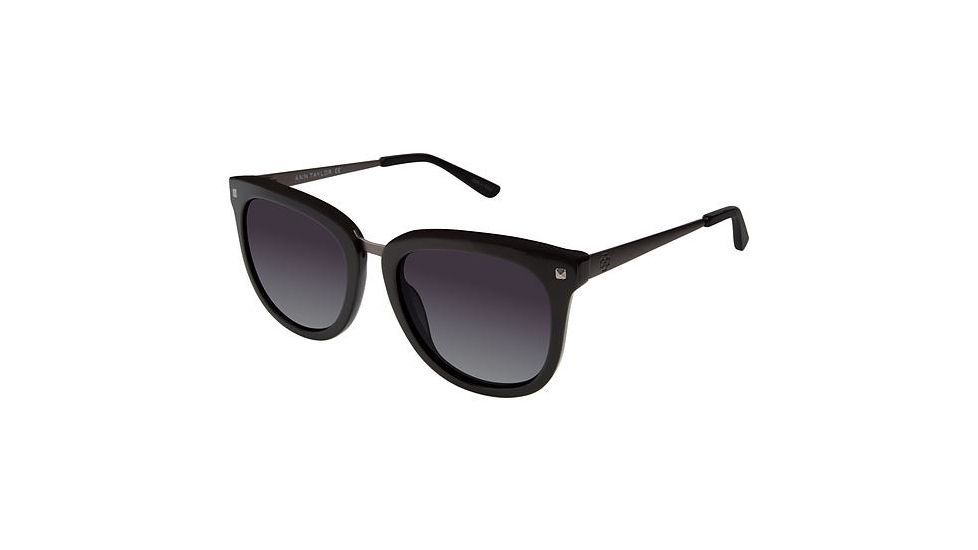 Ann Taylor AT510 Sunglasses - Frame Black/Gunmetal, Lens Color Dark Grey Gradient, Size 55/20mm TYAT51001