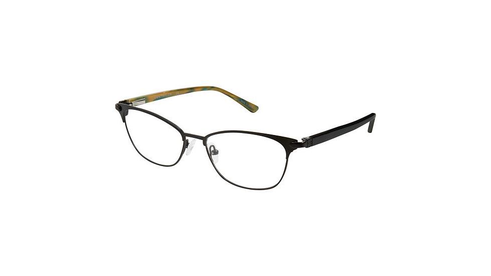 Ann Taylor AT600 Bifocal Prescription Eyeglasses - Frame Mt Blk /Dk Teal, Size 51/16mm TYAT60001
