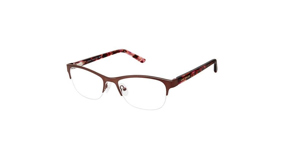 Ann Taylor ATP708 Eyeglass Frames - Frame Matte Brown, Size 49/17mm TYATP70802