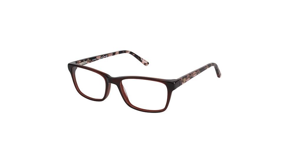 Ann Taylor ATP807 Single Vision Prescription Eyeglasses - Frame BROWN / TORTOISE, Size 49/16mm TYATP80702