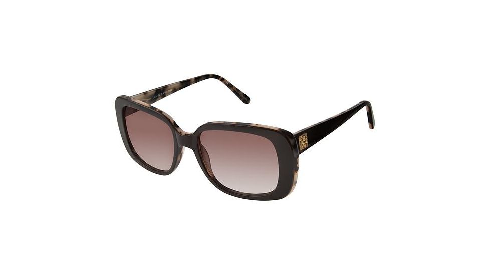 Ann Taylor ATP901 Sunglasses - Frame Black / Tortois, Lens Color Dark Grey Gradient, Size 49/16mm TYATP90101