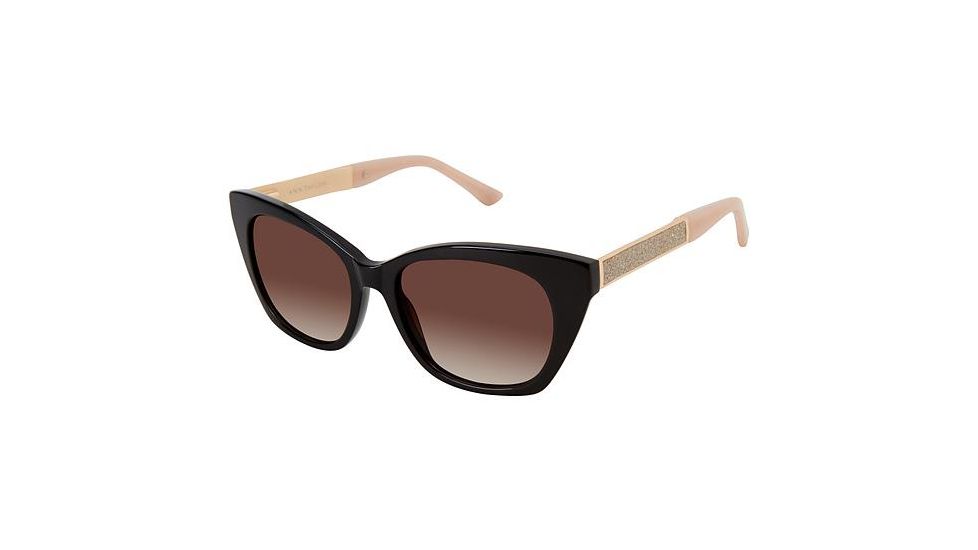 Ann Taylor ATP910 Sunglasses - Frame BLACK / BLUSH, Lens Color Brown Gradient, Size 51/16mm TYATP91001