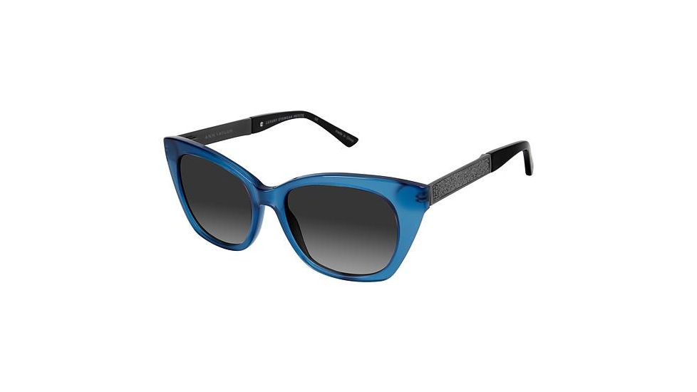 Ann Taylor ATP910 Sunglasses - Frame TRANS BLUE, Lens Color Dark Grey Gradient, Size 51/16mm TYATP91003