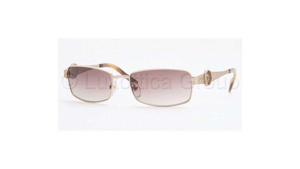 Anne Klein AK4126 SV Prescription Sunglasses - Light Gold Brown Gradient Frame / 55 mm Prescription Lenses, 353-64-5517