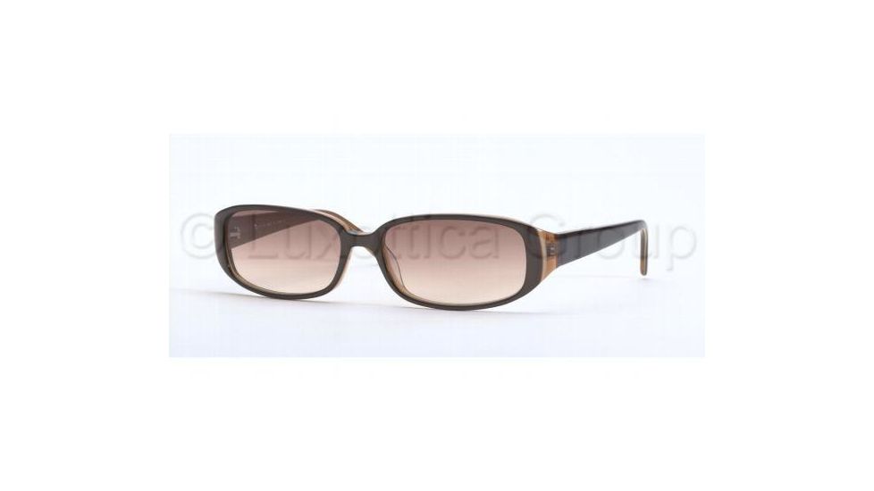 Anne Klein Prescription Sunglasses AK5120, Brown Frame / 52 mm Prescription Lenses