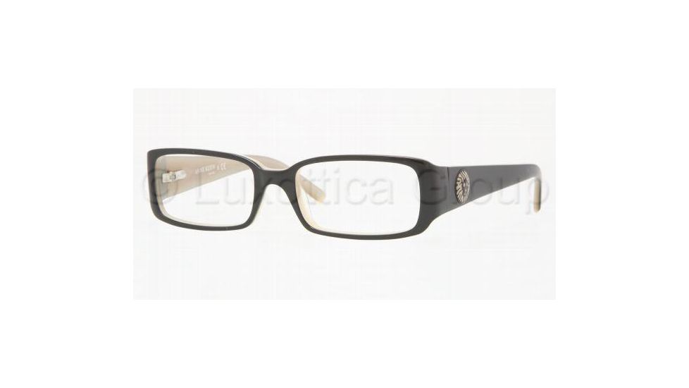 Anne Klein AK8093 SV Prescription Eyeglasses Black/Parchment Frame / 50 mm Prescription Lenses, 230 5017