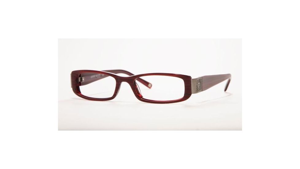 Anne Klein AK8067 SV Prescription Eyeglasses Red Marble Frame / 47 mm Prescription Lenses, 179 4716