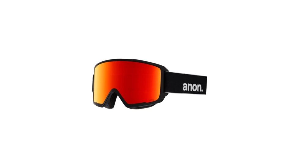 Anon M3 Goggle, Spare Lens and Mfi Face Mask w/ Sonar Red, Black, 19174101054