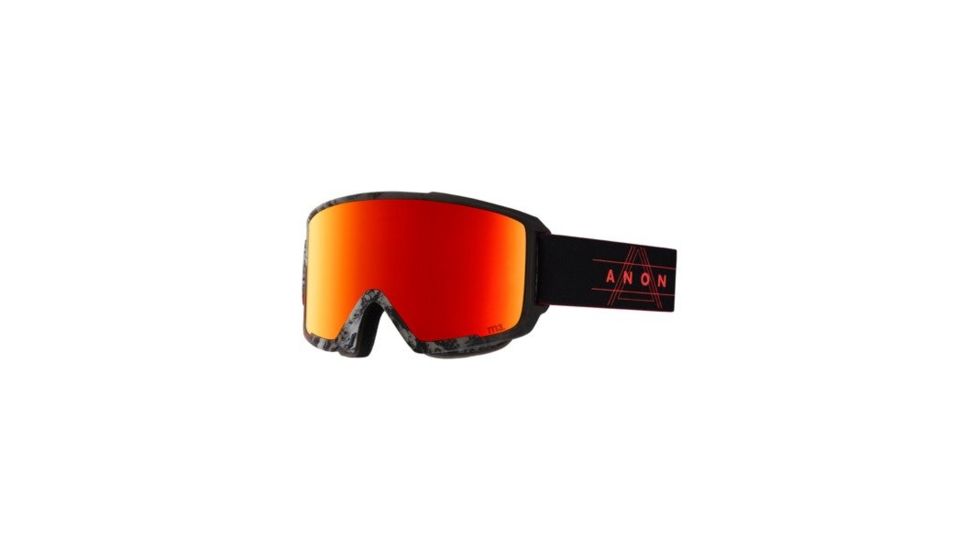 Anon M3 Goggle, Spare Lens and Mfi Face Mask w/ Sonar Red, Redplanet, 19174101988