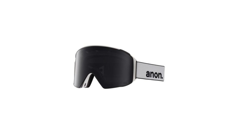 Anon M4 Cylindrical Goggle, Spare Lens and Mfi Face Mask w/ Sonar Smoke, White, 20354100118