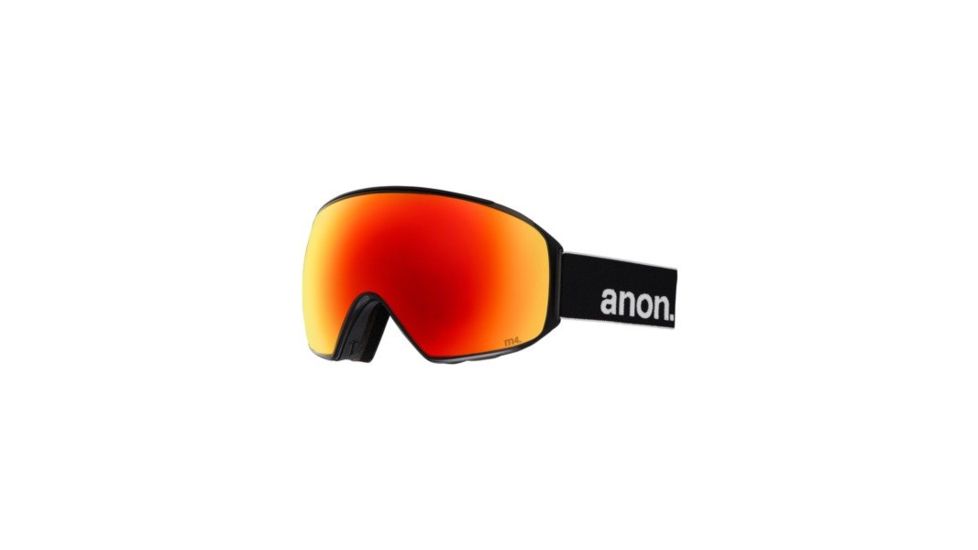 Anon M4 Toric Goggle, Spare Lens and Mfi Face Mask w/ Sonar Red, Black, 20355100054