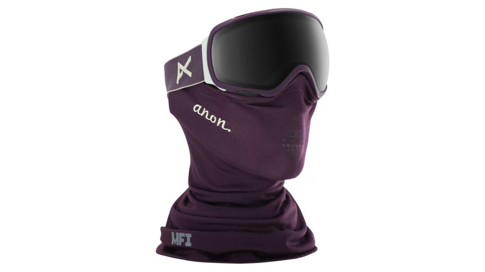 Anon Tempest Women's Goggle w/ MFI Mask, Sonar Smoke Lens, Purple, 18553102520NA