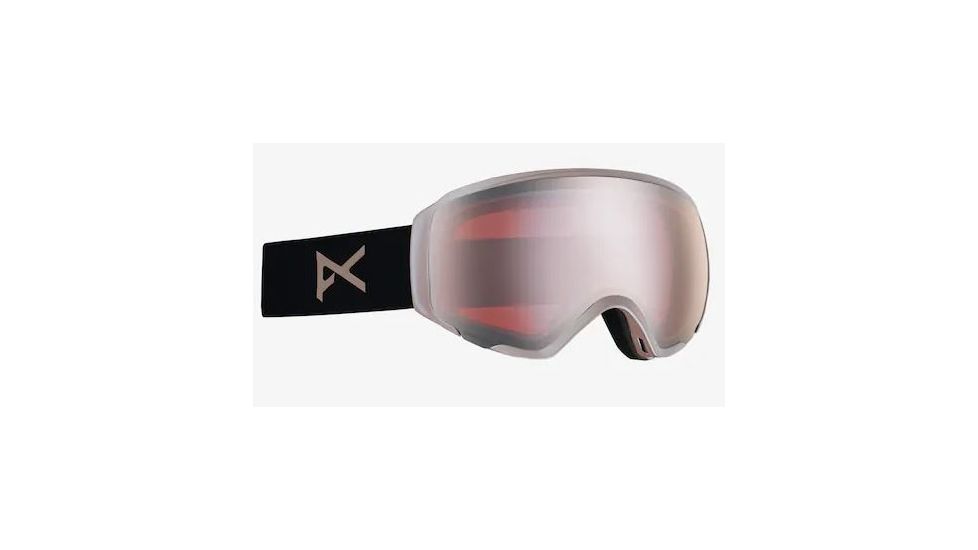 Anon WM1 Women's Goggle w/ Spare Lens, Sonar Silver Lens, Rosegold, 18561102715NA