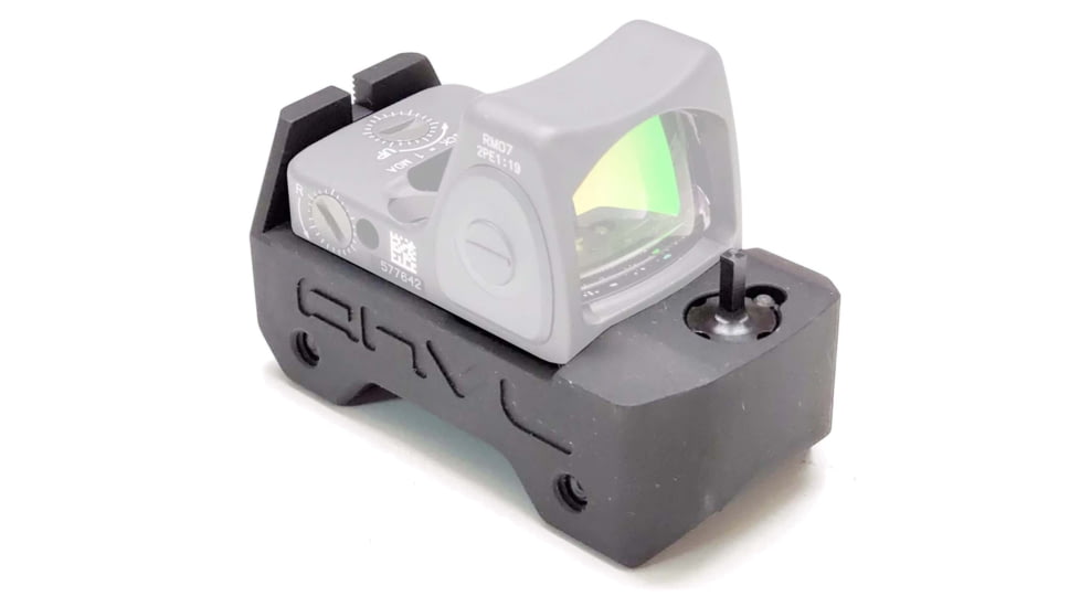 USED ANVL UKON Trijicon RMR Red Dot Sight Mount w/ Co-Witness BUIS, Type III Hard Coat, Black, NSN 1005-01-694-7490, ANVL-UKON-RMR-V2, EDEMO1