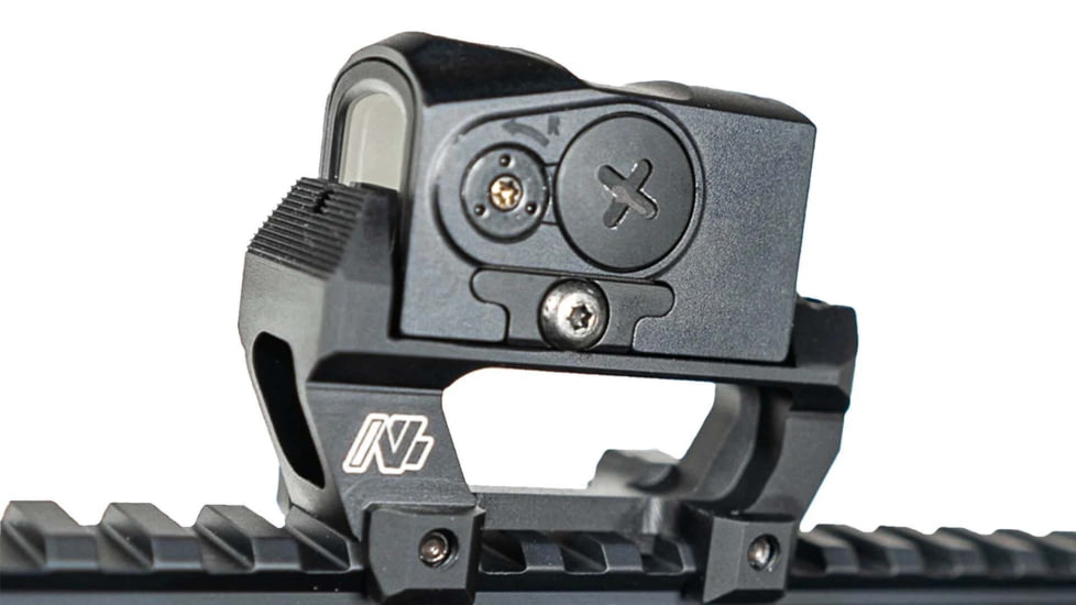 ANVL UKON2 Aimpoint ACRO Red Dot Sight Mount w/ Co-Witness BUIS, Type III Hard Coat, Black, ANVL-UKON2-ACRO-V2