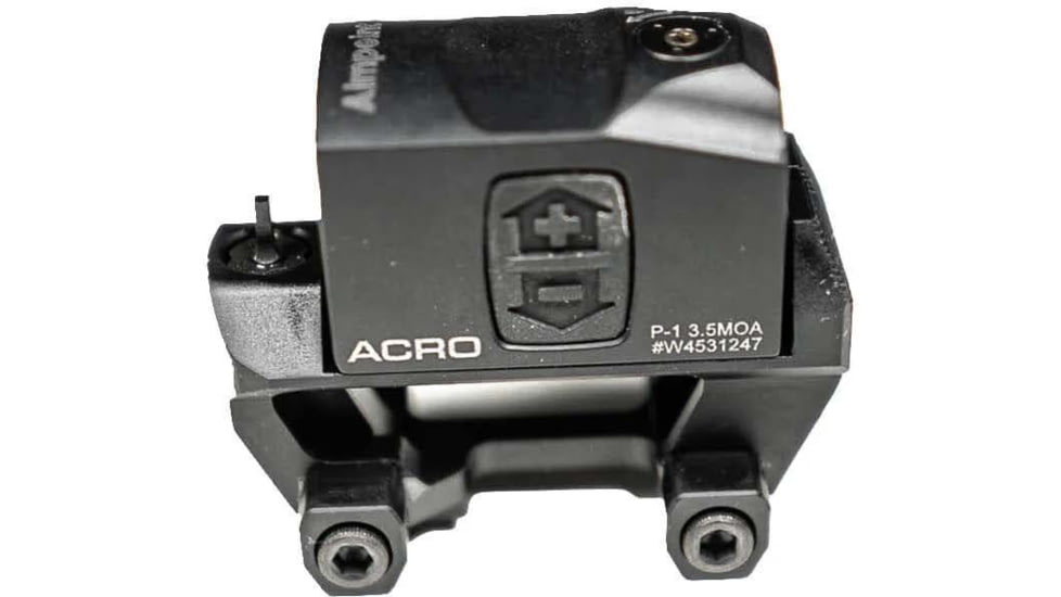 ANVL UKON2 Aimpoint ACRO Red Dot Sight Mount w/ Co-Witness BUIS, Type III Hard Coat, Black, ANVL-UKON2-ACRO-V2