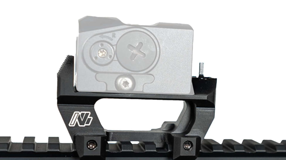 ANVL UKON2 Aimpoint ACRO Red Dot Sight Mount w/ Co-Witness BUIS, Type III Hard Coat, Black, ANVL-UKON2-ACRO-V2