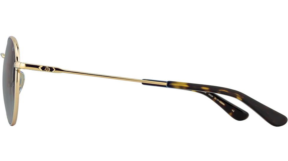 AO 1002 Sunglasses, Gold Frame, True Color Gray AOLite Nylon Lenses, 51-19-145 B47, 002151STTOGYN