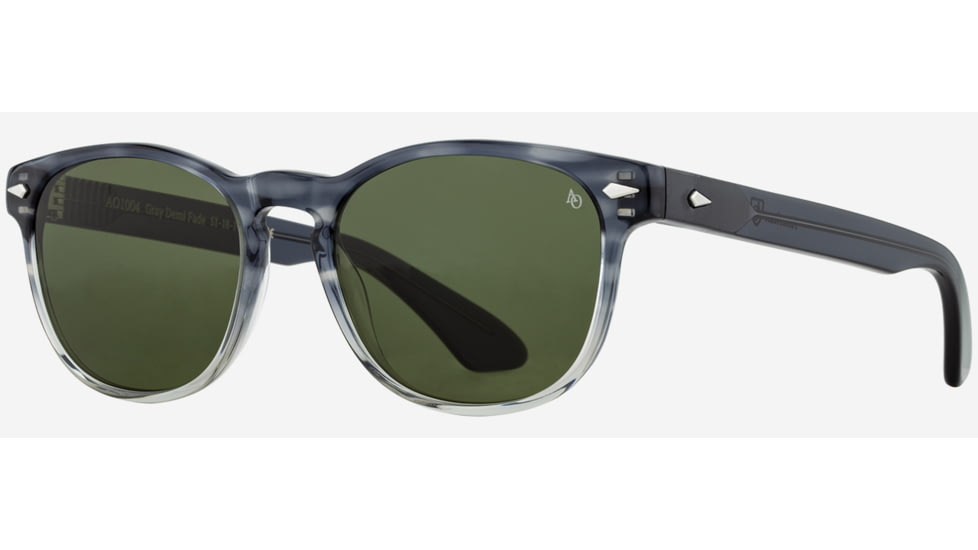 AO 1004 Sunglasses, Gray Demi Fade Frame, Calobar Green AOLite Nylon Lenses, Polarized, 51-18-145, 004251ST--GNN-P