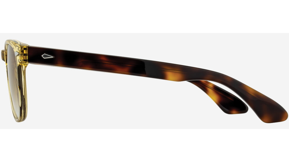 AO 1004 Sunglasses, Yellow Crystal Tortoise Frame, SunVogue Brown Gradient AOLite Nylon Lenses, Polarized, 51-18-145, 004151ST--BGN-P