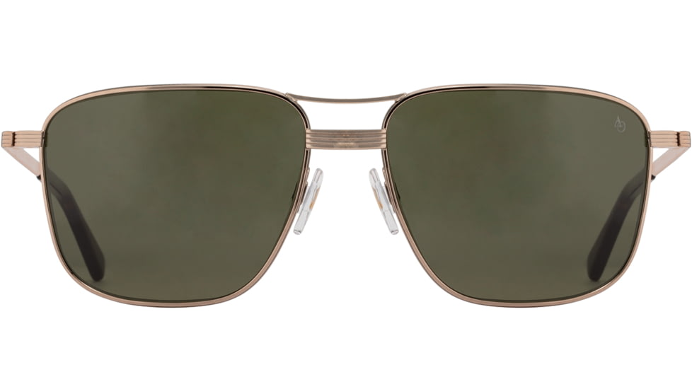 AO Airman Sunglasses - Mens, Light Bronze, Calobar Green AOLite Nylon Lenses, Light Bronze / Calobar Green Lens, 56-15-145, AIR456STTOGNN