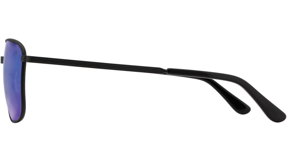 AO Airman Sunglasses - Mens, Matte Black, SunFlash Blue Mirror AOLite Nylon Lenses, Matte Black / SunFlash Blue Mirror Lens, 56-15-145, AIR156STBKBMN