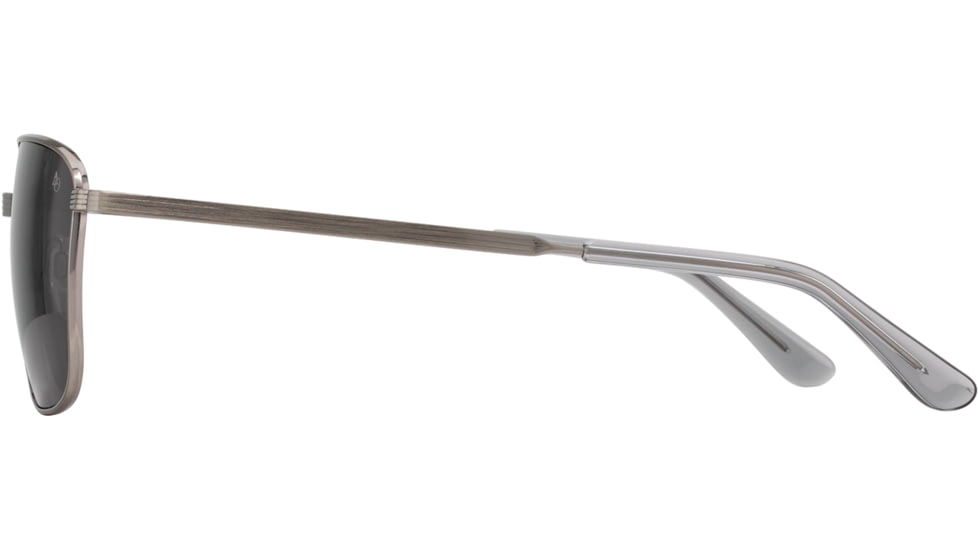 AO Airman Sunglasses - Mens, Pewter, True Color Gray AOLite Nylon Lenses, Pewter / True Color Gray Polarized Lens, 56-15-145, AIR256STSMGYN-P