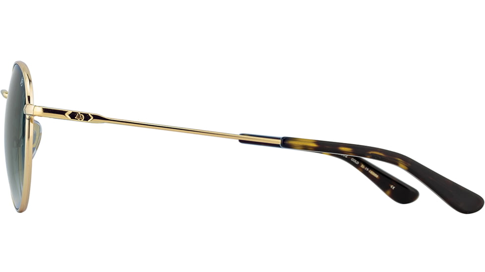 AO AO-1002 Sunglasses, Gold, SunVogue Green Gradient AOLite Nylon Lenses, 51-19-145 B47, 002151STTOEGN