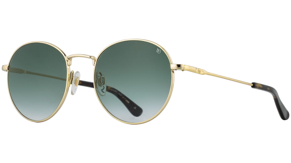 AO AO-1002 Sunglasses, Gold, SunVogue Green Gradient AOLite Nylon Lenses, 51-19-145 B47, 002151STTOEGN