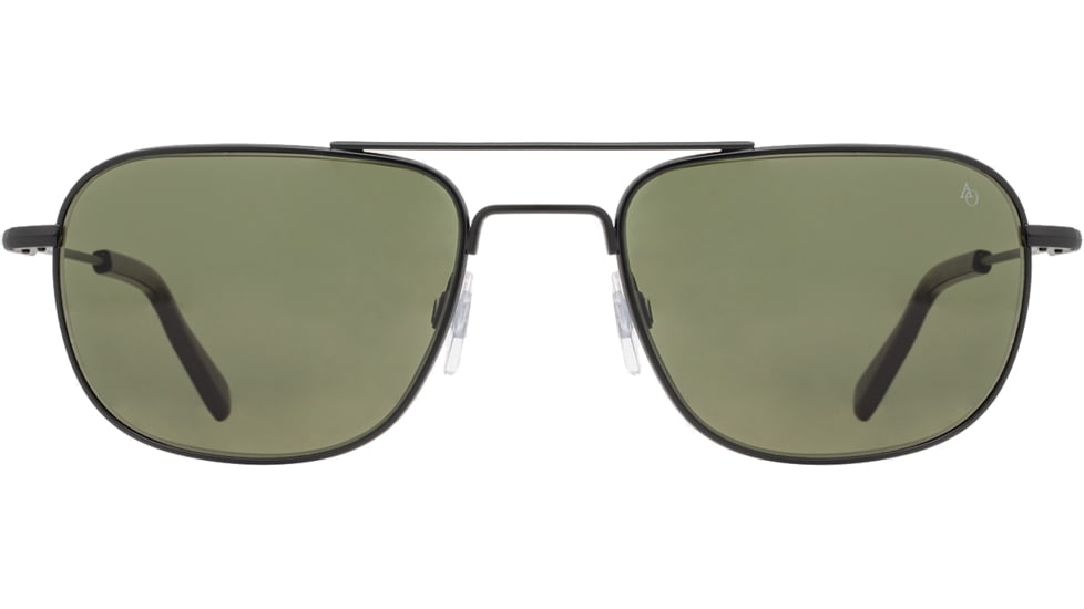 AO Checkmate Sunglasses - Men's, Matte Black Frame, Calobar Green AOLite Nylon Lenses, 56-21-145, CHE256STTOGNN