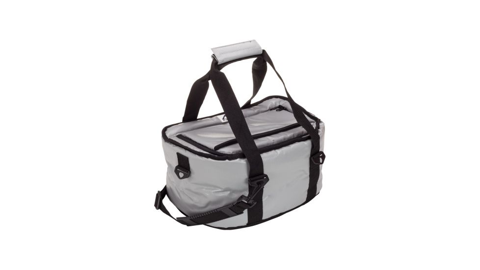 AO Coolers 15 Can SUP Vinyl Soft Cooler, Silver, Small, AOSUP15TDSL