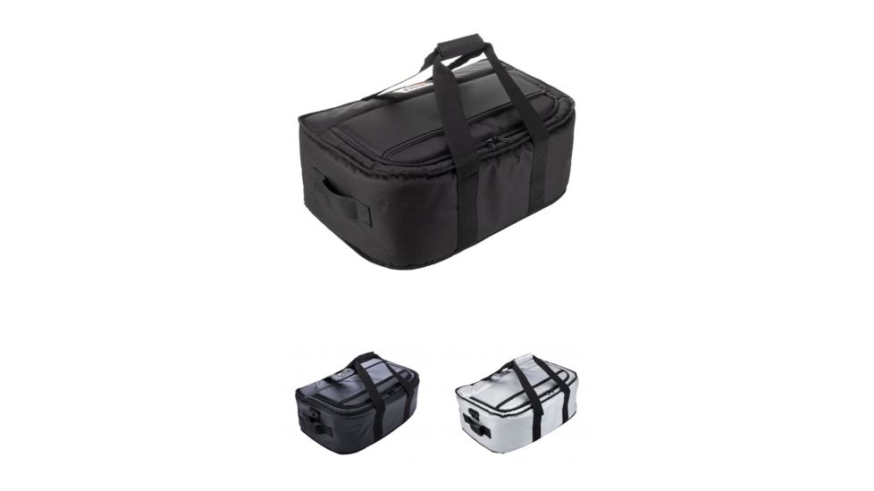 AO Coolers 38 Can Stow-N-Go Soft Cooler, Black, Carbon Black, Carbon Silver