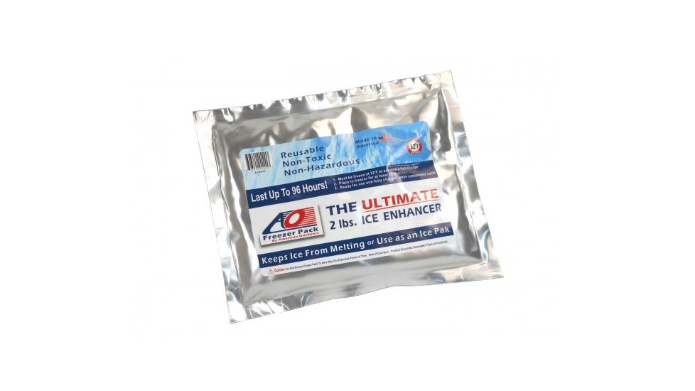 AO Coolers Ice Cooler Pack, 2.5 lb, Silver, Small, AOICE2.5