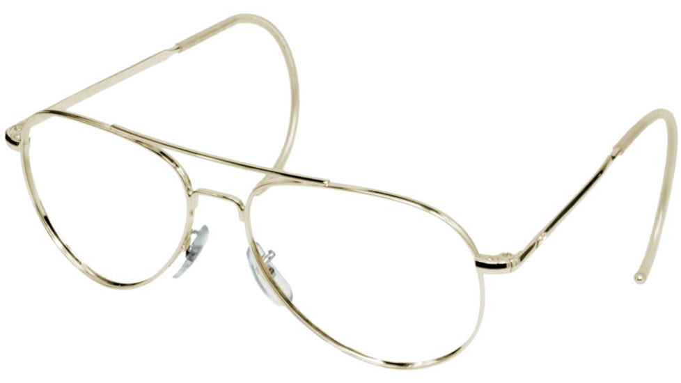 AO Flight Gear General Series Sunglasses Frame, No Lens, Gold, Comfort Cable, 52mm Lens G-CC-52 