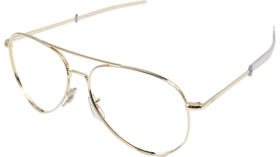 AO Flight Gear General Series Sunglasses Frame, No Lens, Gold, Bayonet, 58mm Lens G-BNT-58