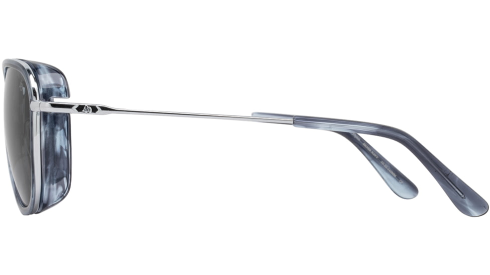 AO Flynn Sunglasses - Mens, Silver Navy, True Color Gray AOLite Nylon Lenses, Silver Navy / True Color Gray Lens, 55-22-145, FLN155STNVGYN