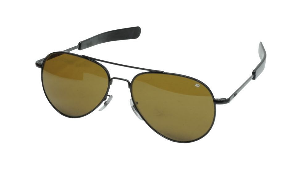 AO General Sunglasses, Black, Bayonet, Amber Lens, 52mm B-CG-BNT-52