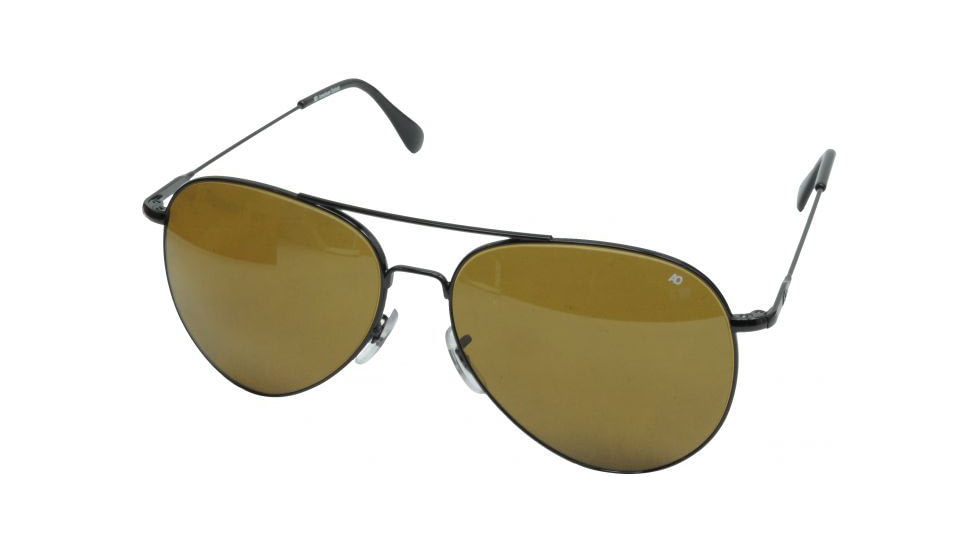 AO General Sunglasses, Black, Wire Spatula, Amber Lens, 58mm B-CG-WS-52