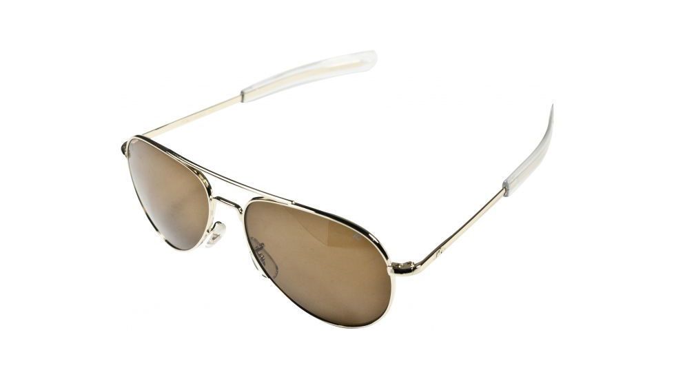 AO General Sunglasses, Gold, Amber Glass Lens, Bayonet, 58mm G-CG-BNT-58