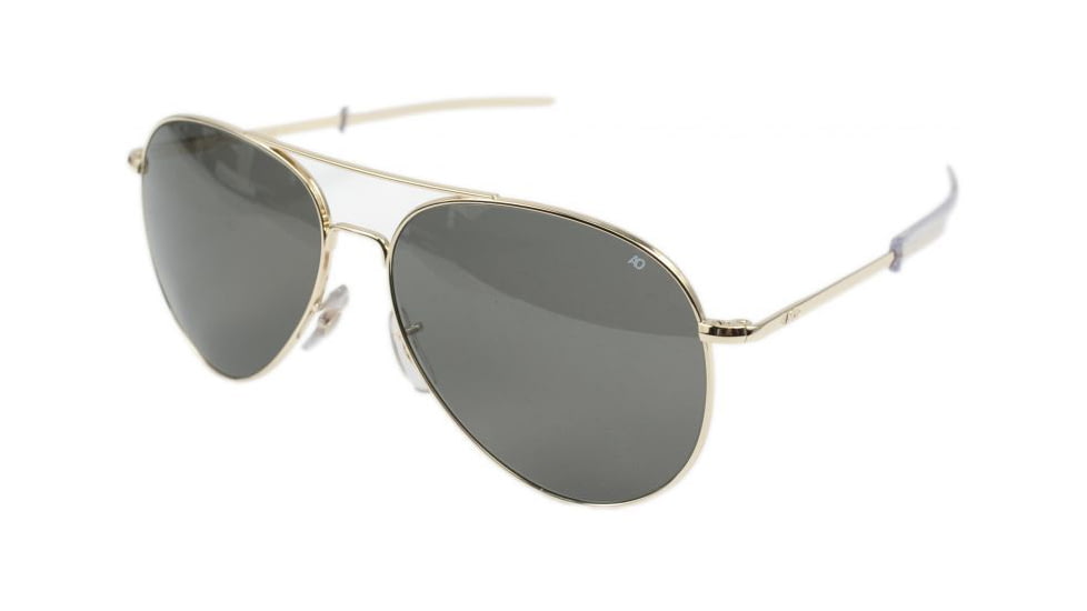 AO General Sunglasses, Gold, Gray Poly Lens, Bayonet, 58mm G-CCP-BNT-58